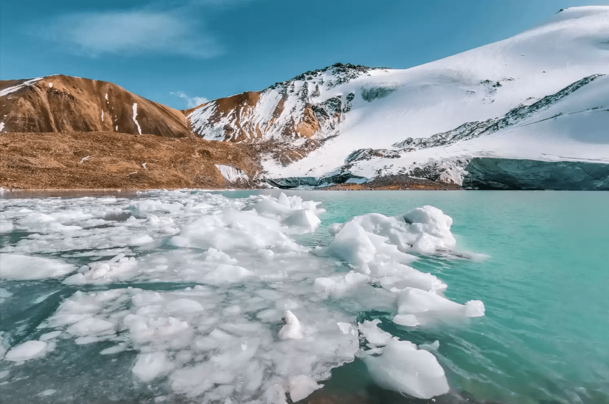 Waterfalls and Glacial Lakes of the Turgen Gorge